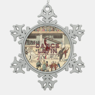 Adorno De Peltre Tipo Copo De Nieve Latín SUPERIOR de la danza
