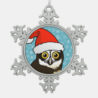 Adorno De Peltre Tipo Copo De Nieve Lechuza Santa