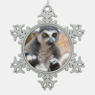 Adorno De Peltre Tipo Copo De Nieve Lemur adorable