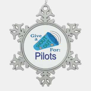 Adorno De Peltre Tipo Copo De Nieve Llamada para Pilotos