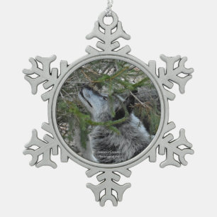 Adorno De Peltre Tipo Copo De Nieve Lobo