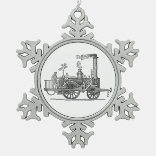 Adorno De Peltre Tipo Copo De Nieve Locomotora de vapor temprano