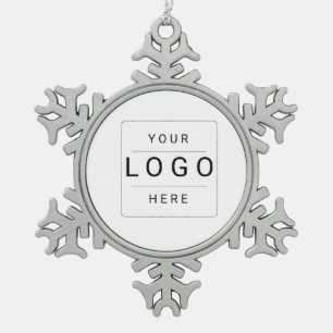 Adorno De Peltre Tipo Copo De Nieve Logotipo personalizado
