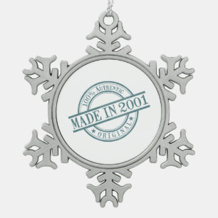 Adorno De Peltre Tipo Copo De Nieve Logotipo realizado en 2001 con sello de goma