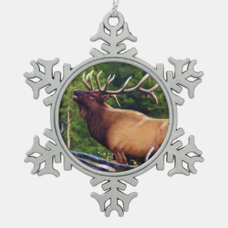 Adorno De Peltre Tipo Copo De Nieve Los alces Bull del clarín