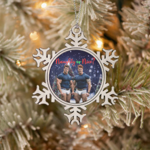 Adorno De Peltre Tipo Copo De Nieve Los árboles de Navidad brillantes de SlipperyJoe d