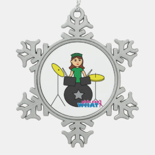 Adorno De Peltre Tipo Copo De Nieve ¿Los Chicas no pueden qué? Diseño personalizad