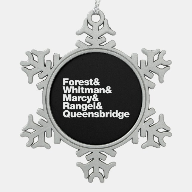 Adorno De Peltre Tipo Copo De Nieve Los proyectos (Anverso)