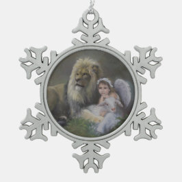 Adorno De Peltre Tipo Copo De Nieve Los tres bendecidos