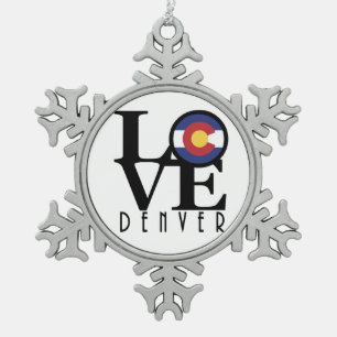 Adorno De Peltre Tipo Copo De Nieve LOVE Denver