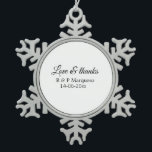 Adorno De Peltre Tipo Copo De Nieve Love & thanks add couple name wedding add date yea<br><div class="desc">For lovers like us</div>