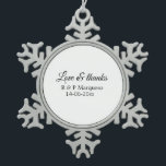 Adorno De Peltre Tipo Copo De Nieve Love & thanks add couple name wedding add date yea<br><div class="desc">For lovers like us</div>