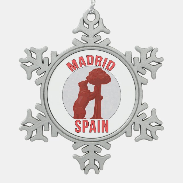 Adorno De Peltre Tipo Copo De Nieve Madrid España (Anverso)