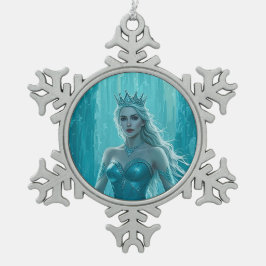 Adorno De Peltre Tipo Copo De Nieve Magical Ice Queen Winter Christmas