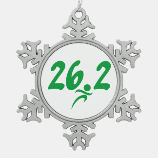 Adorno De Peltre Tipo Copo De Nieve Maratón del verde 26,2