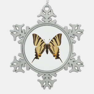 Adorno De Peltre Tipo Copo De Nieve Mariposa de Scarce Swallowtail aislada