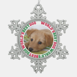 Adorno De Peltre Tipo Copo De Nieve Mascota de los mejores navidades de fotografía per
