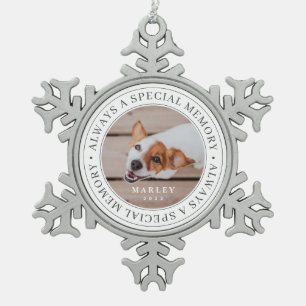 Adorno De Peltre Tipo Copo De Nieve Mascota memorial siempre es una memoria especial m