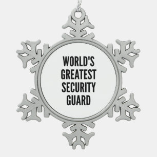Adorno De Peltre Tipo Copo De Nieve Mayor Guardia de Seguridad del Mundo