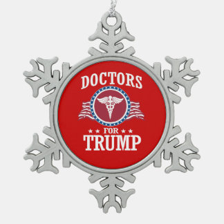 ADORNO DE PELTRE TIPO COPO DE NIEVE MÉDICAS PARA TRUMP