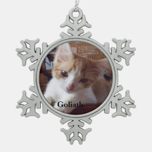 Adorno De Peltre Tipo Copo De Nieve Meow Cats