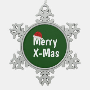 Adorno De Peltre Tipo Copo De Nieve Merry X-Mas