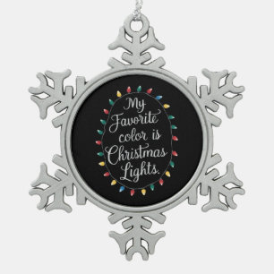 Adorno De Peltre Tipo Copo De Nieve Mi color favorito es luces de Navidad Xmas vacacio