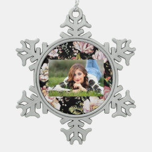 Adorno De Peltre Tipo Copo De Nieve moda bohemia flores rosadas oscuras florales