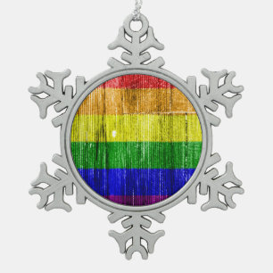 ADORNO DE PELTRE TIPO COPO DE NIEVE MODELO DE MADERA DEL CUADRADO DE LA BANDERA DEL