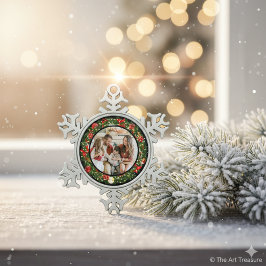 Adorno De Peltre Tipo Copo De Nieve Moderno Minimalista Feliz Navidad Foto Familiar