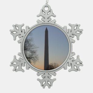 Adorno De Peltre Tipo Copo De Nieve Monumento a Washington al atardecer