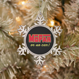 Adorno De Peltre Tipo Copo De Nieve Mopar - Ornamento de Navidad de bolas de cerámica 