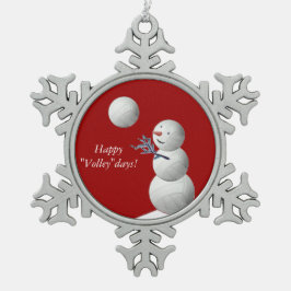 Adorno De Peltre Tipo Copo De Nieve Muñeco de nieve del voleibol