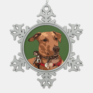 ADORNO DE PELTRE TIPO COPO DE NIEVE MUTT