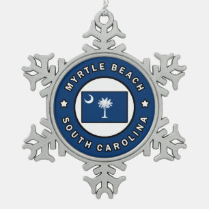 Adorno De Peltre Tipo Copo De Nieve Myrtle Beach Carolina del Sur