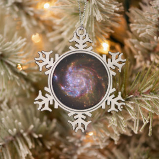 Adorno De Peltre Tipo Copo De Nieve Nacimiento de estrellas en la ruleta: Galaxia M101