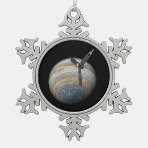 Adorno De Peltre Tipo Copo De Nieve Naves espaciales de Juno en el planeta Júpiter