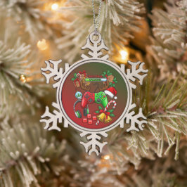 Adorno De Peltre Tipo Copo De Nieve Navidad
