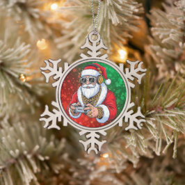 Adorno De Peltre Tipo Copo De Nieve Navidad