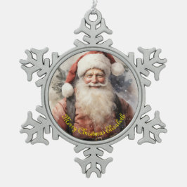 Adorno De Peltre Tipo Copo De Nieve Navidad de padre