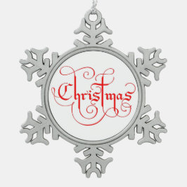 ADORNO DE PELTRE TIPO COPO DE NIEVE NAVIDADES