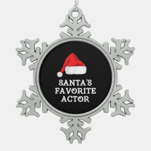 Adorno De Peltre Tipo Copo De Nieve Navidades de actriz favorita de Papá Noel
