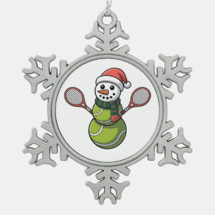 Adorno De Peltre Tipo Copo De Nieve Navidades de Béisbol de Snowden