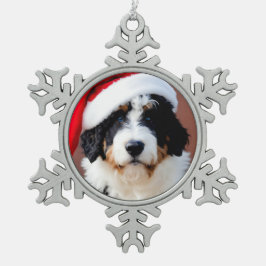 Adorno De Peltre Tipo Copo De Nieve Navidades de Bernedoodle