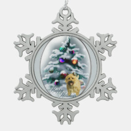 Adorno De Peltre Tipo Copo De Nieve Navidades de Cairn Terrier