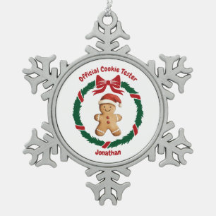 Adorno De Peltre Tipo Copo De Nieve Navidades de Cute Official Cookie Tester