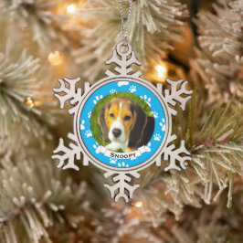 Adorno De Peltre Tipo Copo De Nieve Navidades de fotografía del Mascota Metalizado de
