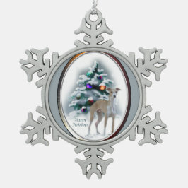 Adorno De Peltre Tipo Copo De Nieve Navidades de Greyhound de Italia