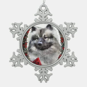 Adorno De Peltre Tipo Copo De Nieve Navidades de Keeshond