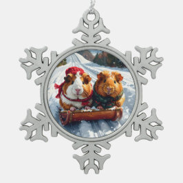 Adorno De Peltre Tipo Copo De Nieve Navidades de la ruta del cerdo en Guinea